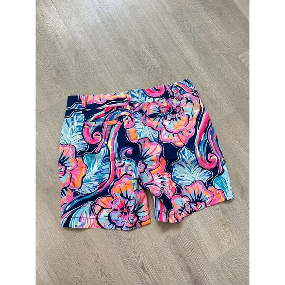 Lilly Pulitzer Jayne Stretch Shorts Boho Bateau Sz 0 Multicolor - Picture 5 of 10